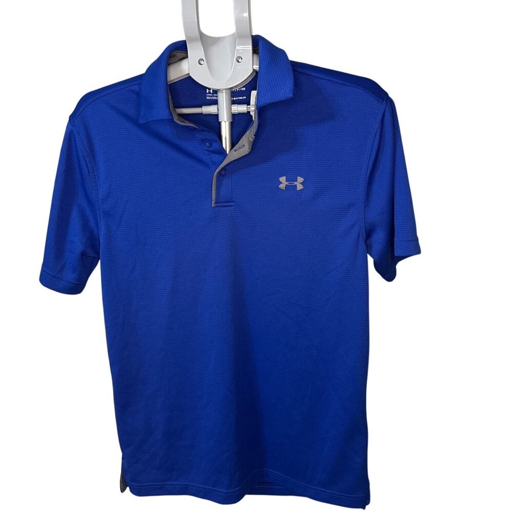 Under Armour Blue Performance Polo Shirt Men's Small